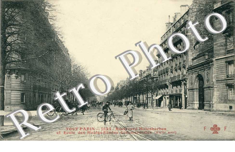 Boulevard Malesherbes et Ecole des Hautes Etudes Commerciales