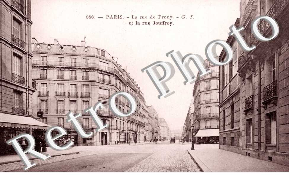 La Rue de Prony et la Rue Jouffroy