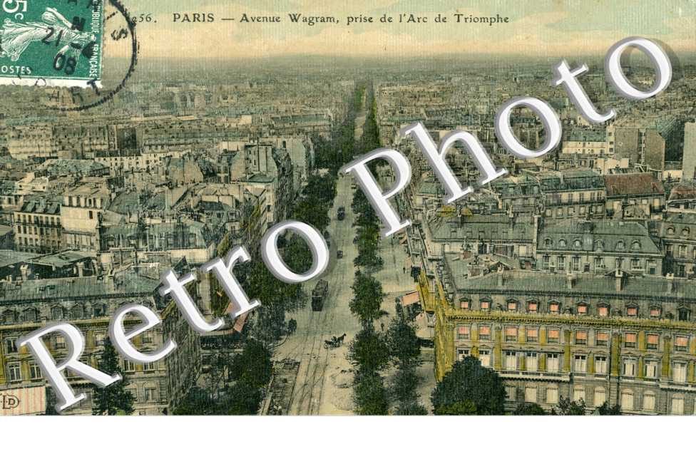Avenue Wagram, prise de l&#039;Arc de Triomphe
