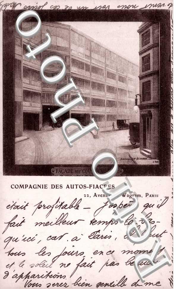 Compagnie des Autos Fiacres - 22 avenue de Wagram