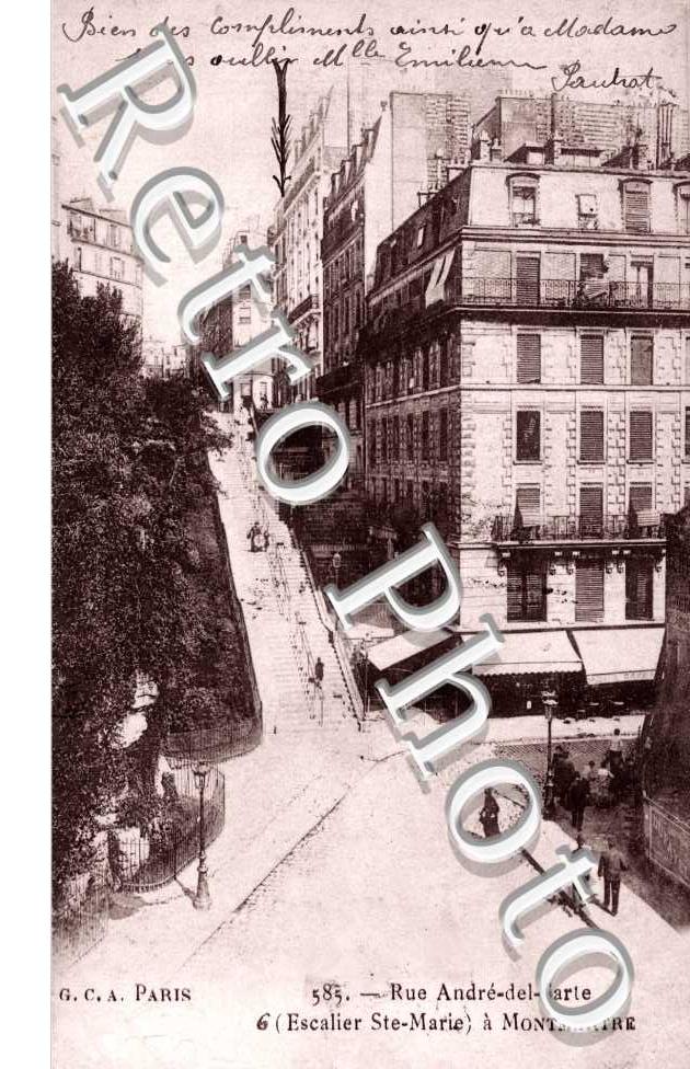 Rue Andre del Sarte Escalier Sainte-Marie