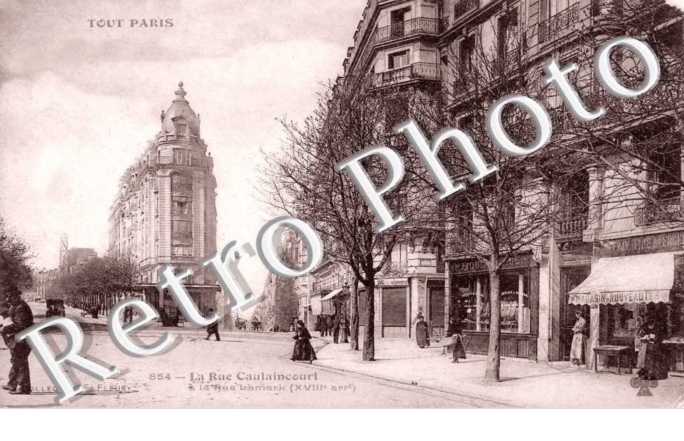 Rue Caulaincourt à la rue Lamark