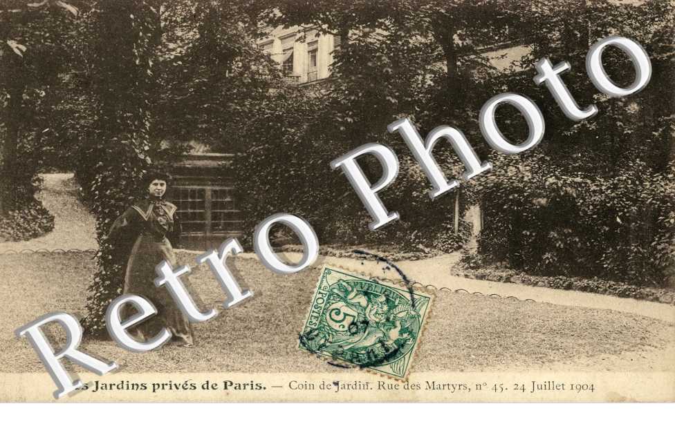 Les jardins prives rue des Martyrs