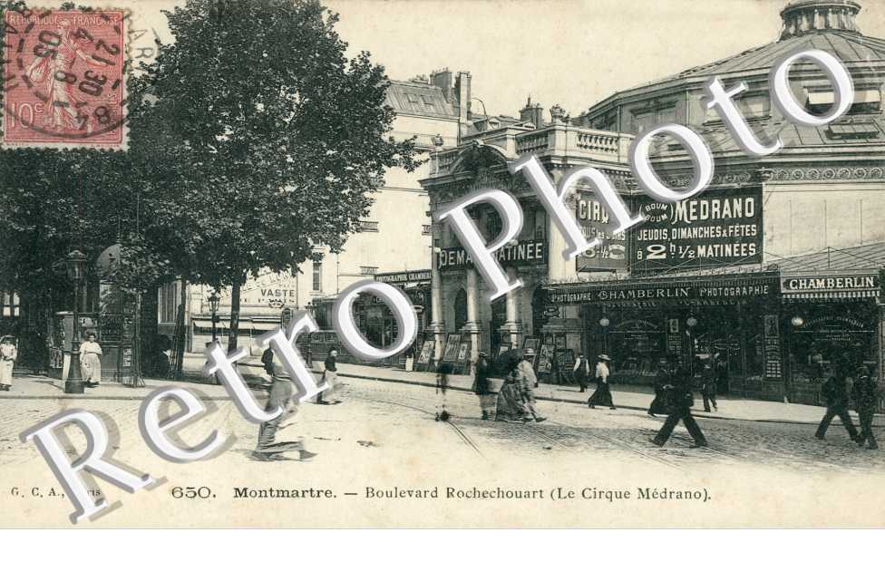 Carrefour Rochechouart, Cirque Medrano - 1905