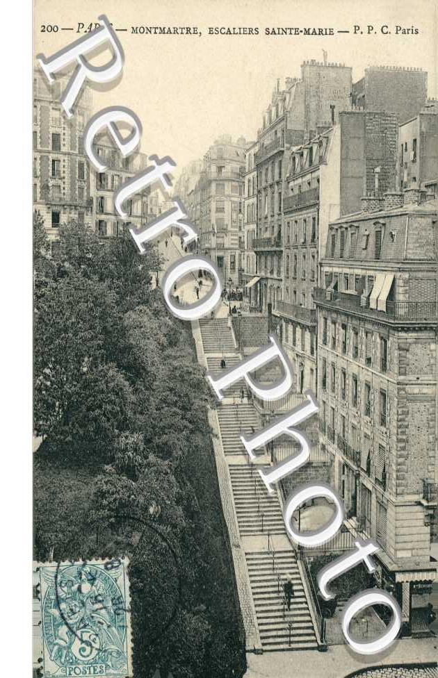Montmartre, Escaliers Sainte Marie
