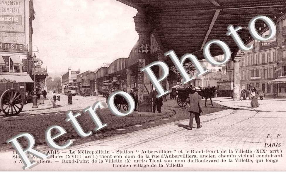 Metropolitain, Station Aubervilliers et rond point de la Villette