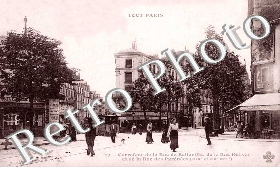 Rue de Belleville, Rue de Bolivar et Rue des Pyrenees
