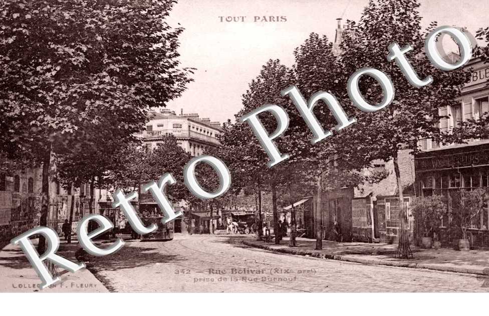 rue Bolivar prise de la rue Burnouf