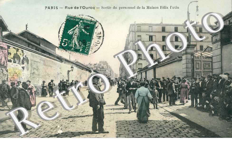 Rue de l&#039;Ourcq, Sortie du Personnel de la Maison Felix Potin
