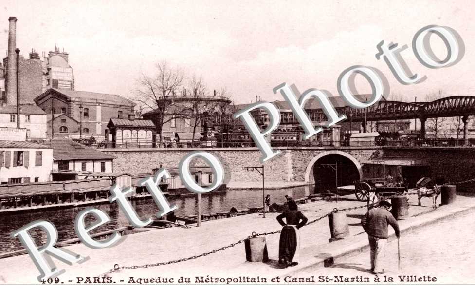 Acqueduc du Metropolitain et Canal St martin a la Villette