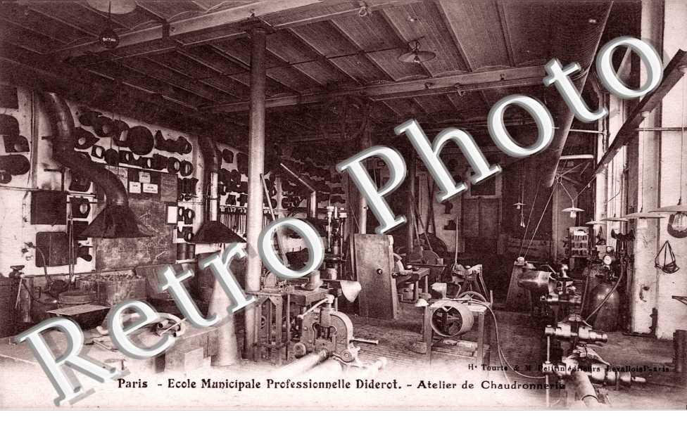 Ecole Municipale Professionnelle Diderot, Atelier de Chaudronnerie