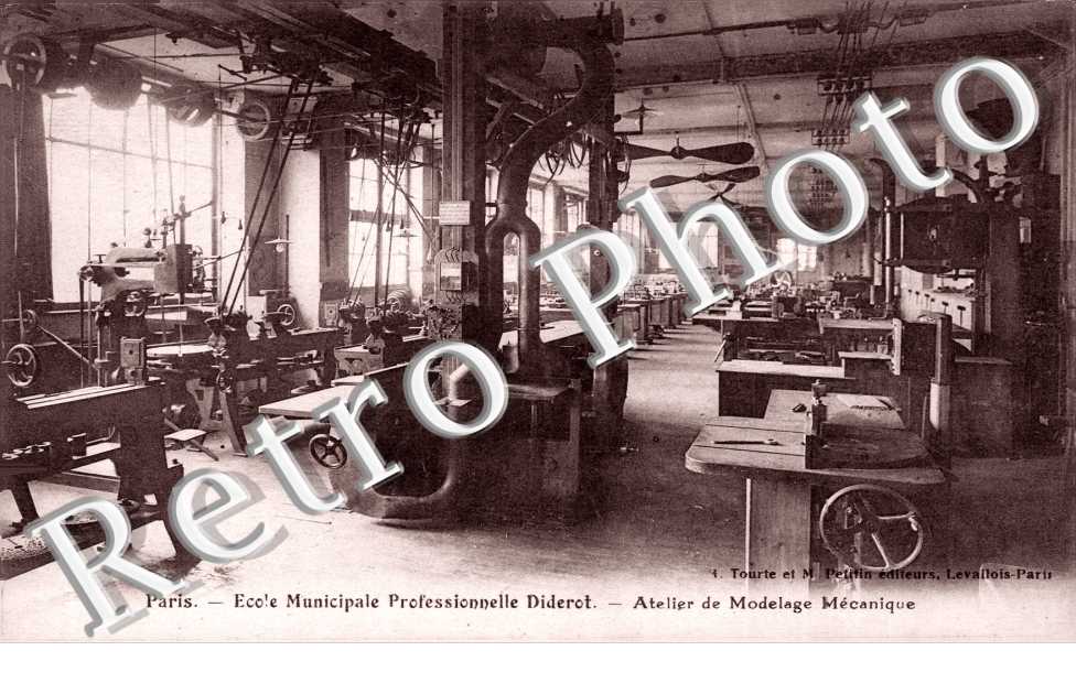 Ecole Municipale Professionnelle Diderot, Atelier de Modelage Mecanique