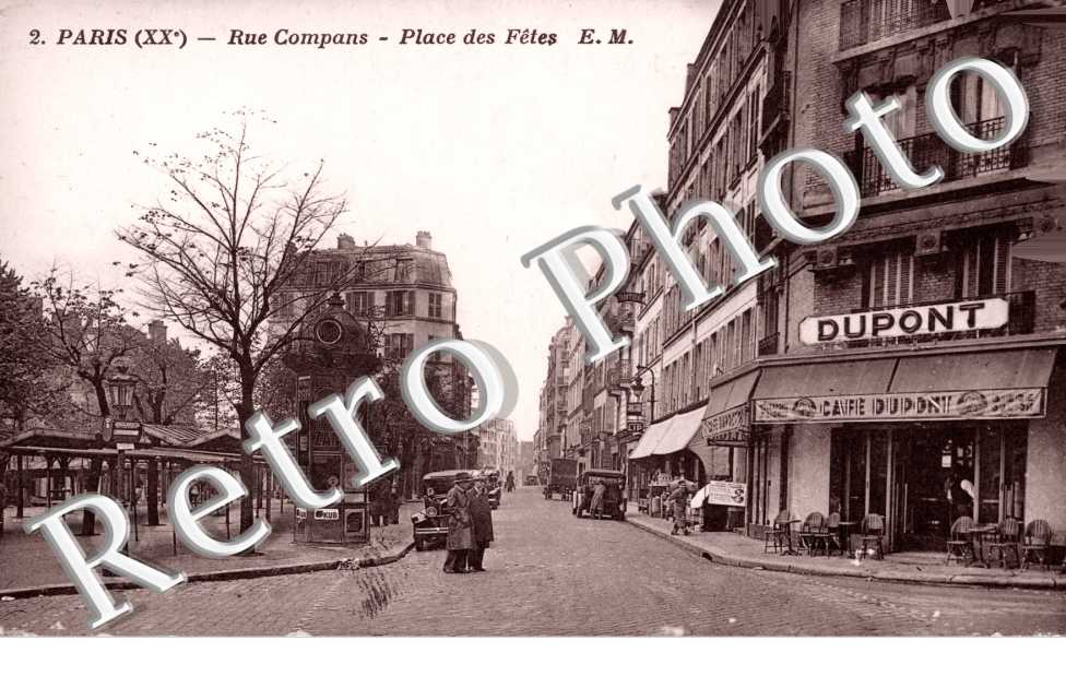 Rue Compans, Place des Fetes