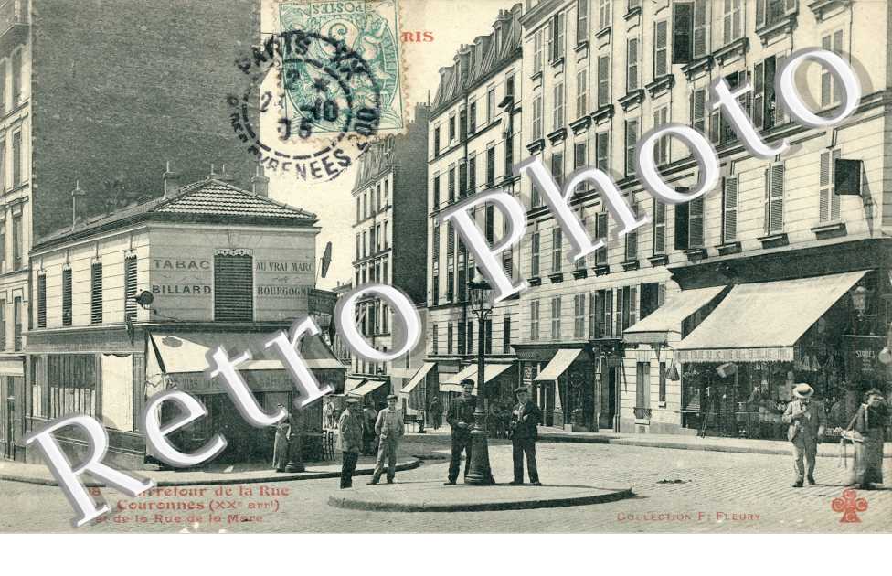 Carrefour de la Rue des Couronnes et de la Rue de la Marne