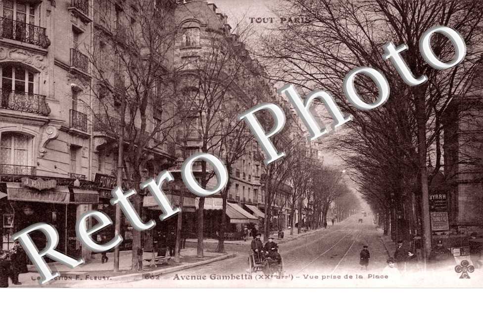 Avenue Gambetta vue prise de la place