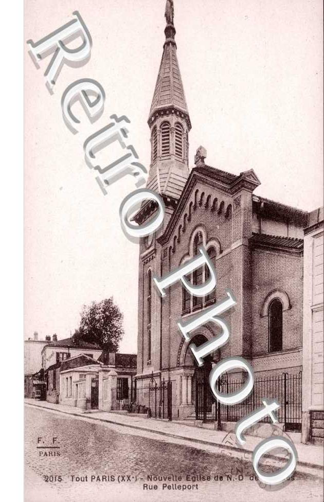 Rue Pelleport  Eglise Notre Dame de Lourdes
