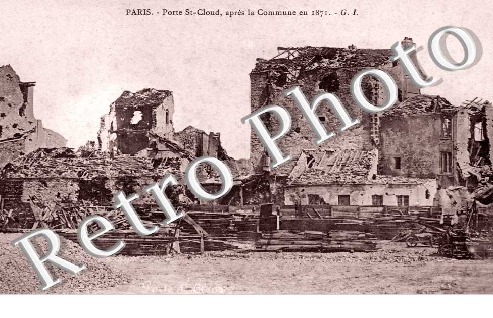 La Porte St Cloud apres la Commune de 1871