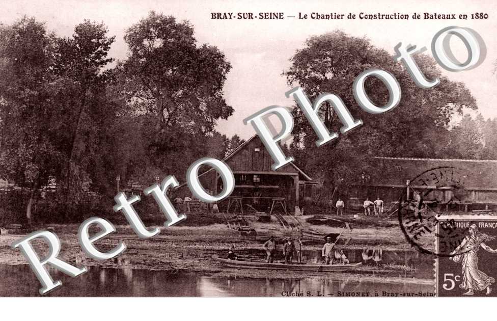 le Chantier de Construction de Bateaux en 1880