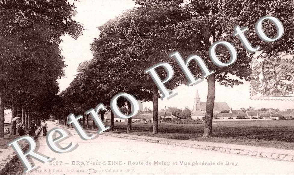 la Route de Melun, Vue Generale de Bray