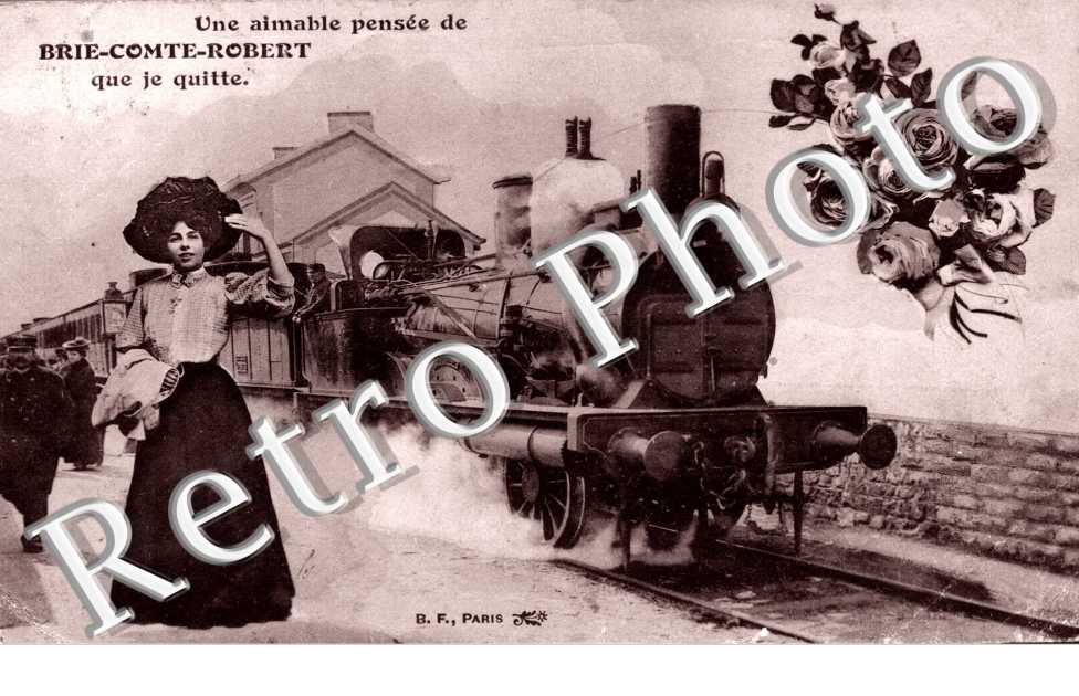 Carte souvenir locomotive