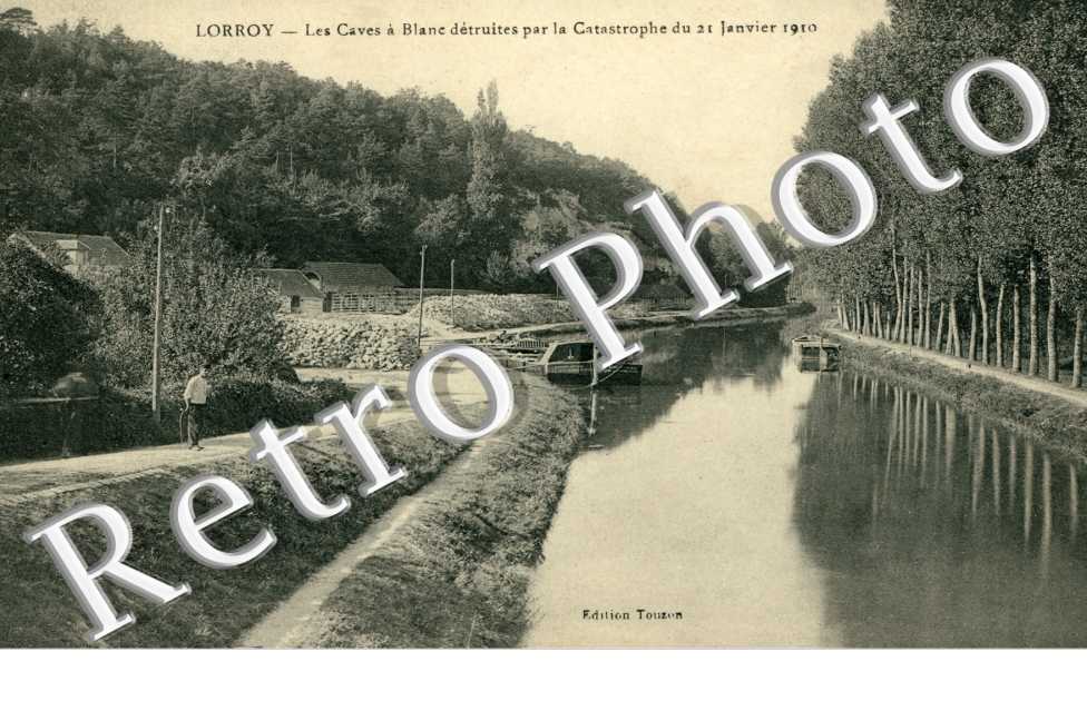 Lorroy, les Caves a Blanc detruites par la Catastrophe du 21 janvier 1910