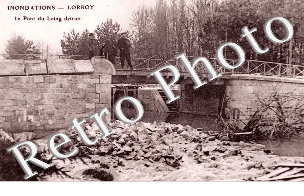 le Pont du Loing detruit