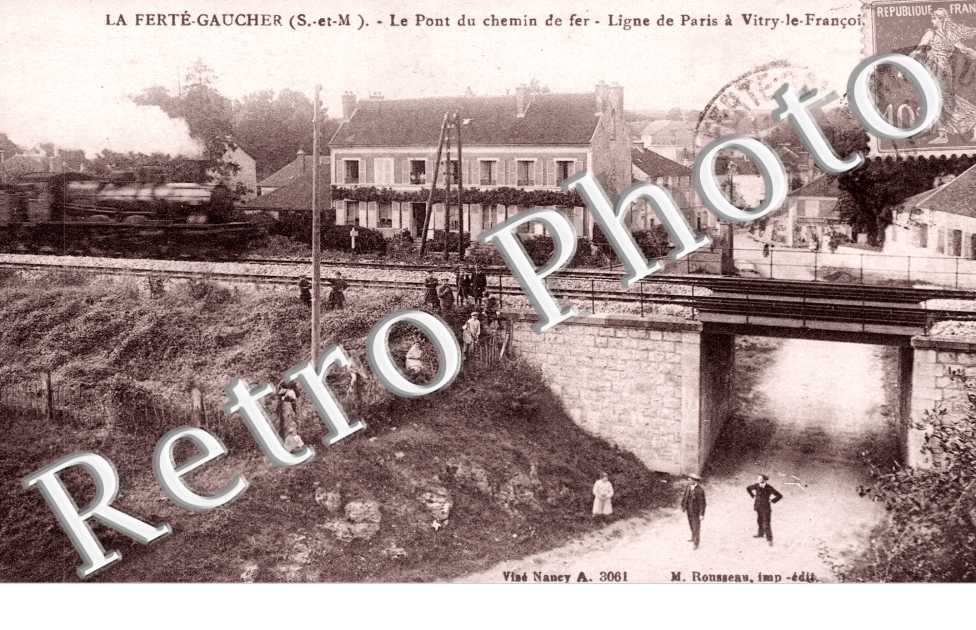 le Pont du Chemin de Fer, la Ligne de Paris a Vitry-le-Francois