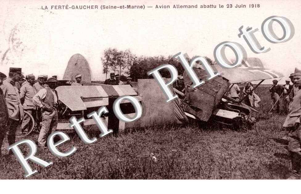 Avion Allemand Abattu le 23 juin 1918