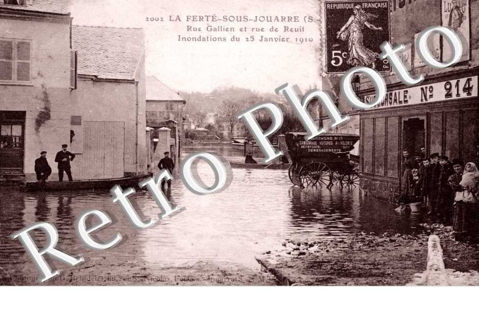 Rue Gallien et Rue de Reuil, les Inondations du 25 Janvier 1910