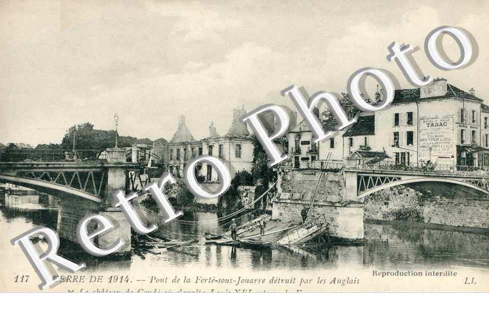 Pont de la Ferte-sous-Jouarre detruit par les Anglais