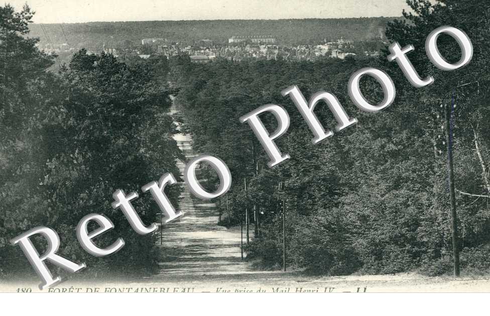 Foret de Fontainebleau, Vue prise du Mail Henri IV