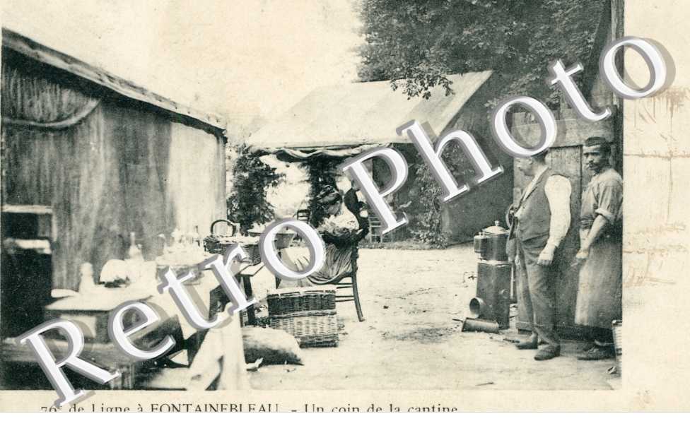 76eme ligne a Fontainebleau, Un coin de la Cantine
