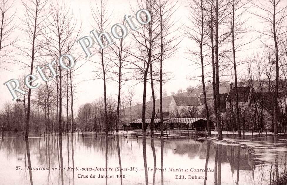 Courcelles, Petit Morin crue janvier 1910