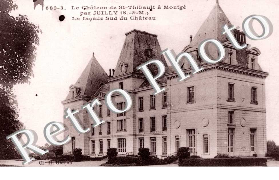 Façade sud du château de St-Thibault