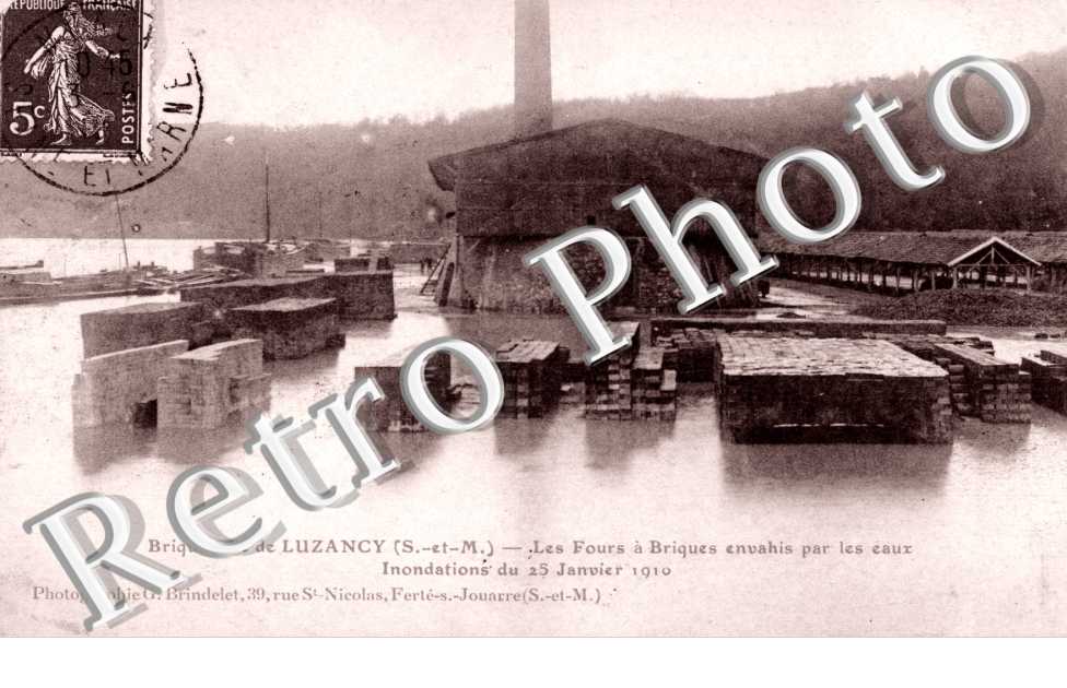 les fours a briques envahis par les eaux inondations du 25 janvier 1910