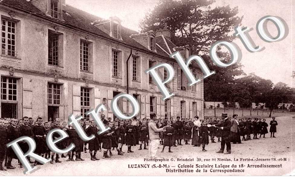 colonie scolaire laique du XVIIIe arrondissement, distribution de la correspondance