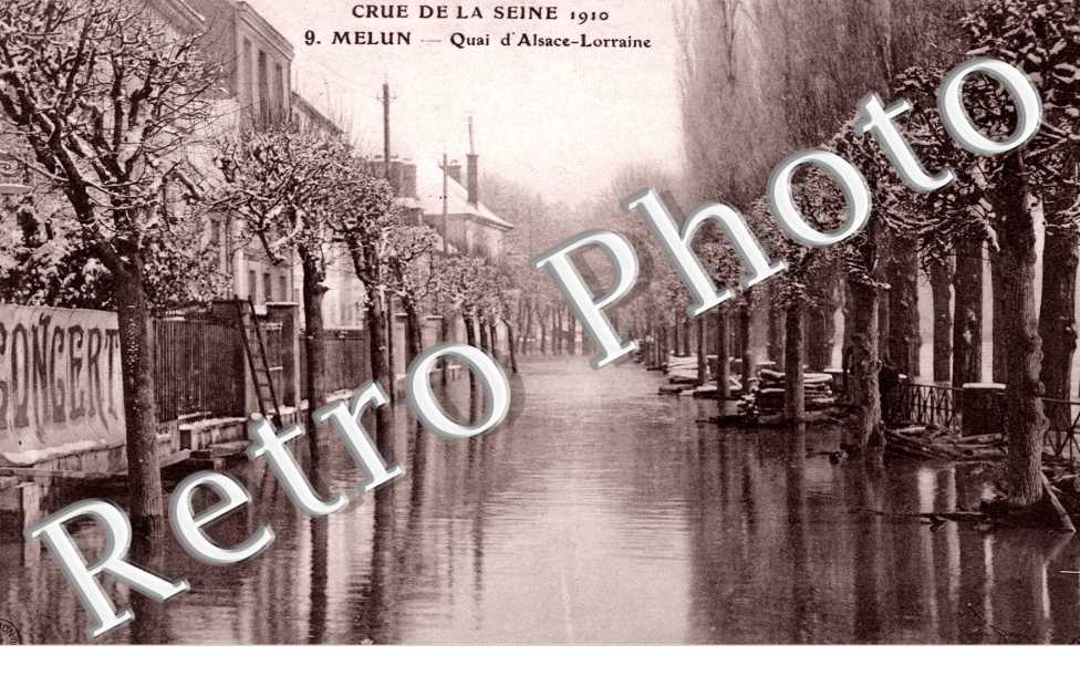 Crue de la Seine 1910, Quai d'Alsace-Lorraine
