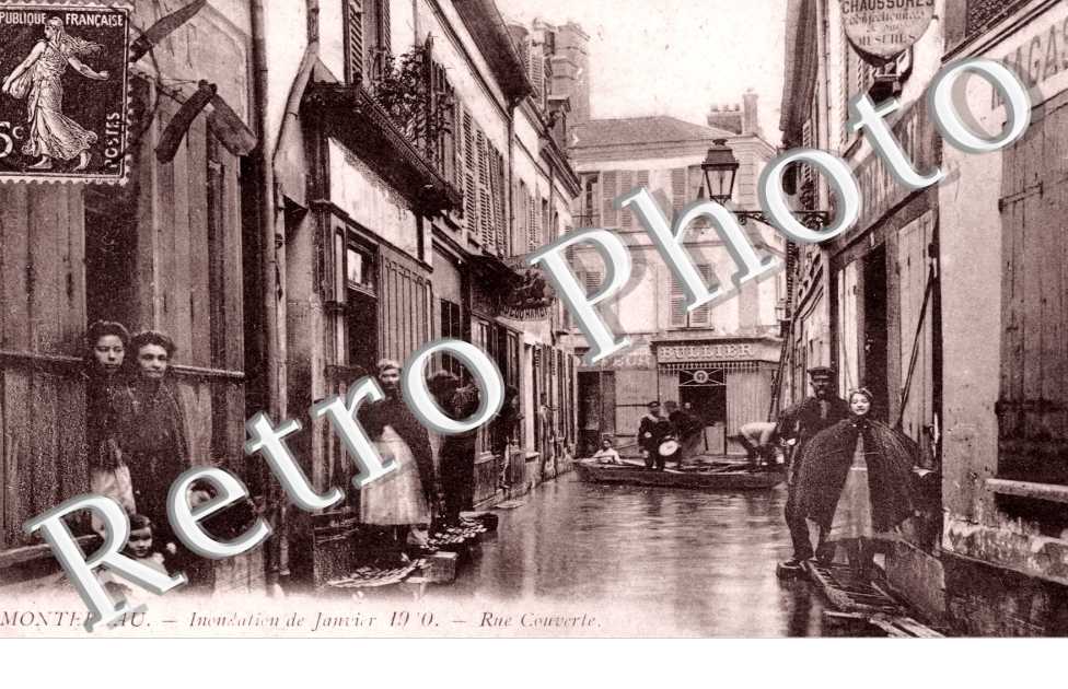 la Rue Couverte, les Inondations de Janvier 1910