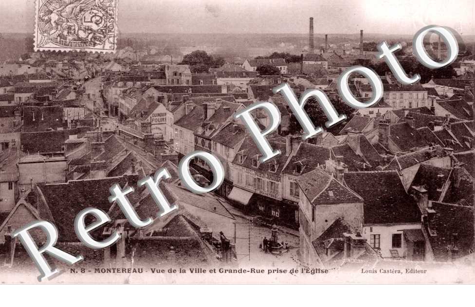 Vue de la Ville et la Grande-Rue prise de l'Eglise