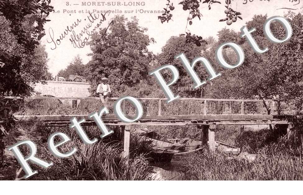 le Pont et la Passerelle sur l&#039;Orvanne
