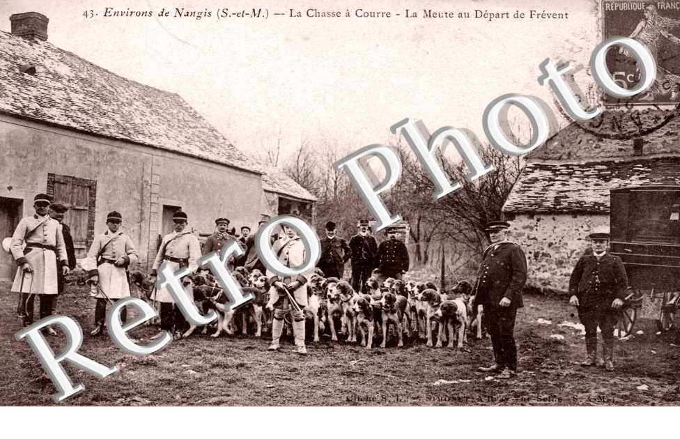 la Chasse a Courre, la Meute au Depart de Frevent