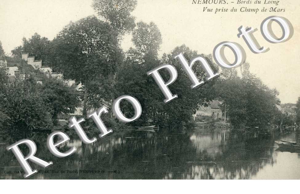 Bords du Loing, Vue prise du Champ de Mars
