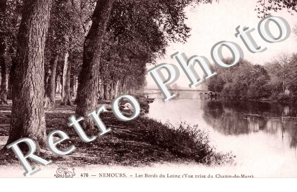 les Bords du Loing, Vue prise du Champ de Mars