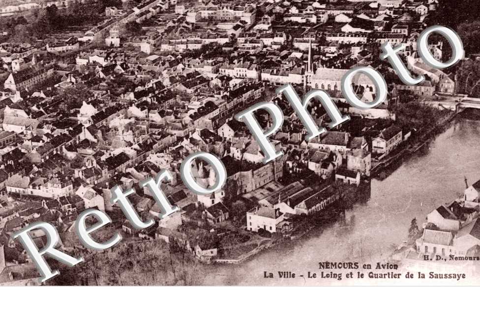 la Ville, le Loing et le Quartier de la Saussaye