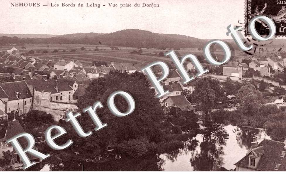 Vue prise du Donjon, les Bords du Loing