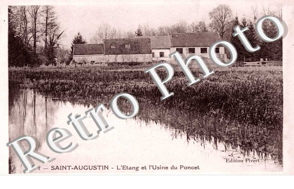 L&#039;etang et l&#039;usine du Poncet