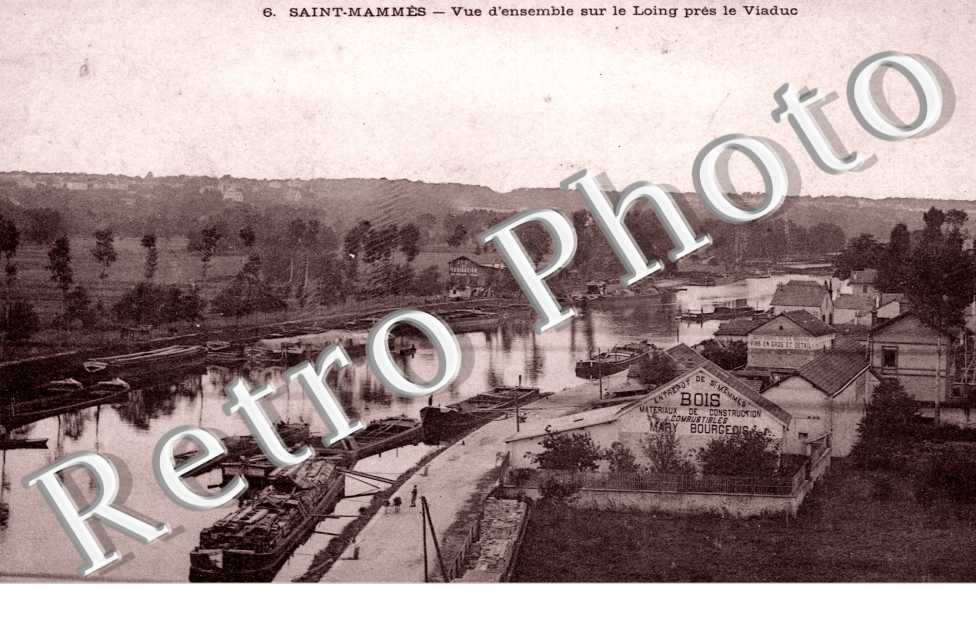 Vue d'Ensemble sur le Loing pres du Viaduc