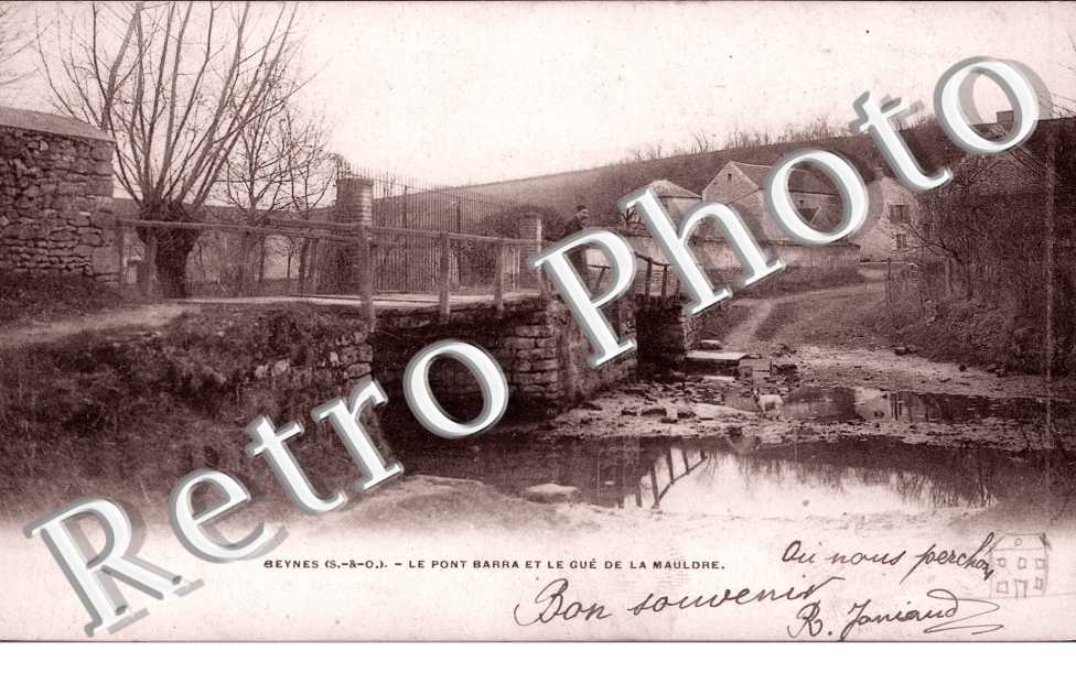 Le Pont Barra et le Gue de la Mauldre