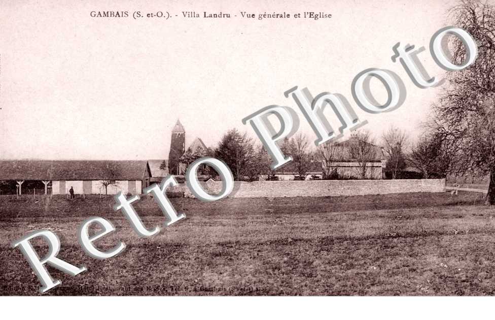 villa Landru, vue generale et l&#039;eglise