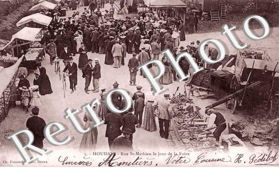 rue Saint Mathieu le jour de la foire